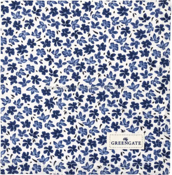 GreenGate, stoffserviett Blossom grey