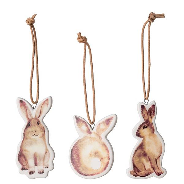 Bloomingville, fuglehus hvitt/trehvit